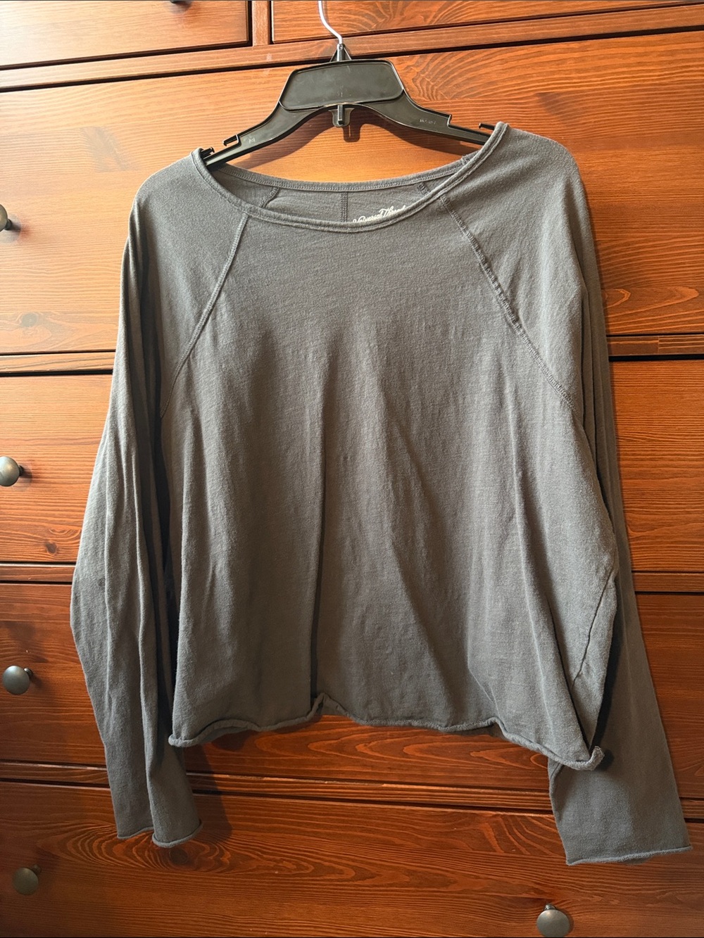 Universal Thread Women's Long-Sleeve Tee Slate Gray